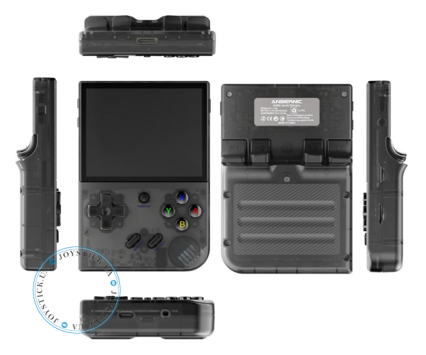 Portable Retro Gaming Console - Anbernic RG35XX Plus - H700 quad core WIFI 64GB Memory 5000 Games 3300mAh Color Transparent Black
